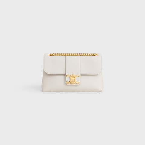 TEEN CELINE VICTOIRE BAG IN SUPPLE CALFSKIN WHITE - Image 1